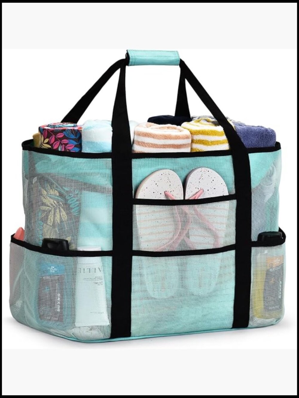 Extra Large Mesh Beach Bag Waterproof Sandproof Tote Pool Swim Travel Essentials